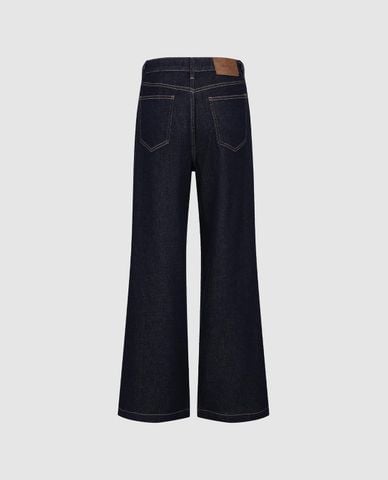  URBAN REVIVO - Quần jeans nữ ống rộng cá tính 