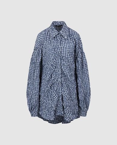  URBAN REVIVO - Áo sơ mi nữ tay dài kẻ caro 