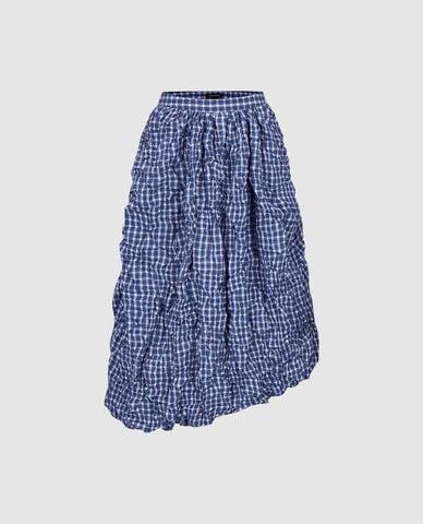  URBAN REVIVO - Chân váy chữ A midi kẻ sọc 