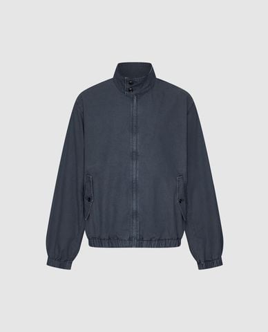  URBAN REVIVO - Áo khoác bomber nam cổ trụ khoá kéo 