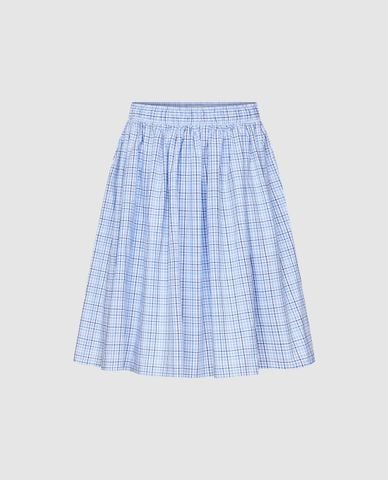  URBAN REVIVO - Chân váy chữ A midi họa tiết kẻ sọc 