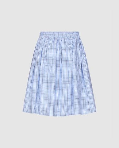  URBAN REVIVO - Chân váy chữ A midi họa tiết kẻ sọc 