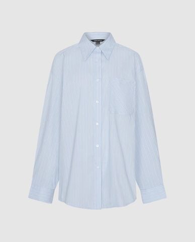  URBAN REVIVO - Áo sơ mi nữ tay dài kẻ sọc 