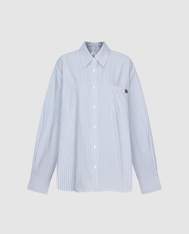  URBAN REVIVO - Áo sơ mi nữ tay dài kẻ sọc 