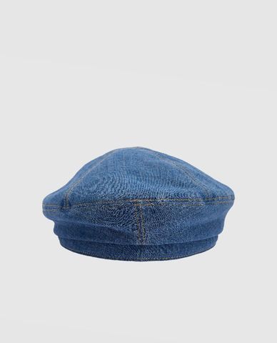  URBAN REVIVO - Nón beret nữ Bow Décor Denim 