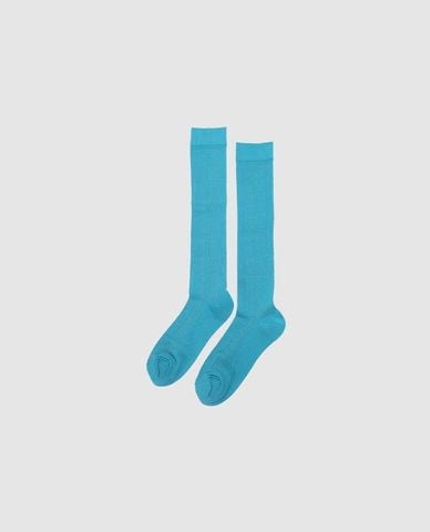  URBAN REVIVO - Vớ nữ cổ cao dệt gân 