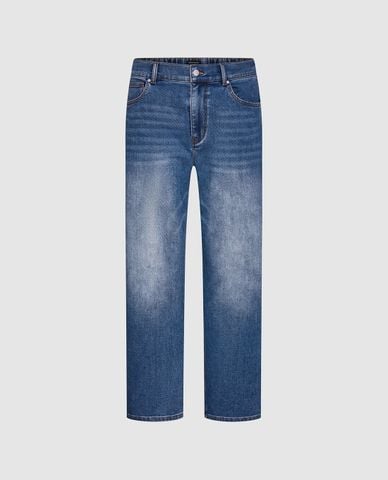  URBAN REVIVO - Quần jeans nam ống đứng wash bạc 
