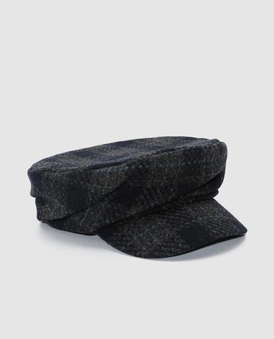  URBAN REVIVO - Nón beret nữ kẻ sọc 