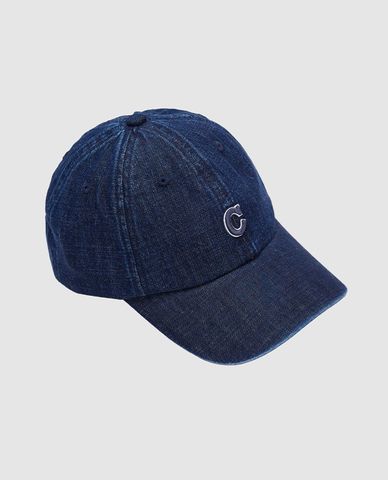  URBAN REVIVO - Nón bóng chày unisex phối chữ Denim 