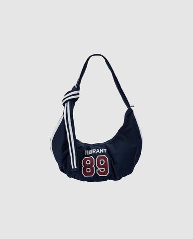  URBAN REVIVO - Túi đeo vai nữ hình bán nguyệt thêu số 