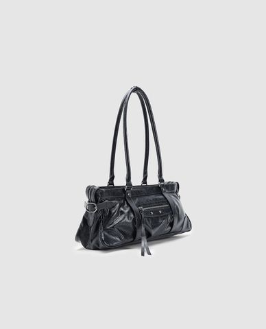  URBAN REVIVO - Túi đeo vai nữ phom chữ nhật cổ điển 