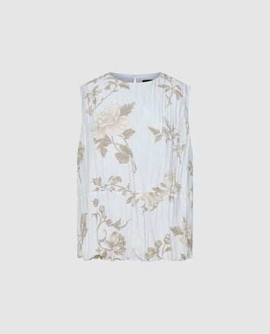  URBAN REVIVO - Áo sát nách nữ cổ tròn in hoa 