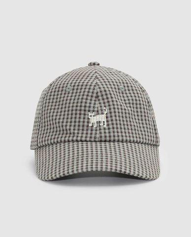  URBAN REVIVO - Nón bóng chày unisex họa tiết caro 