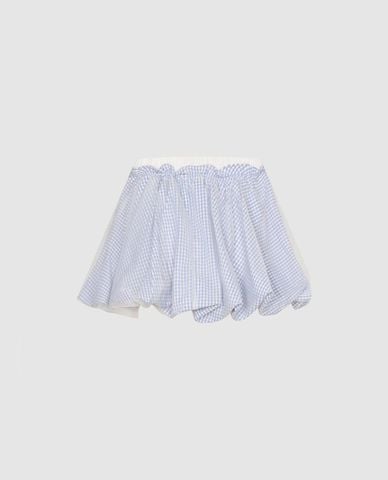  URBAN REVIVO - Chân váy chữ A mini kẻ caro 