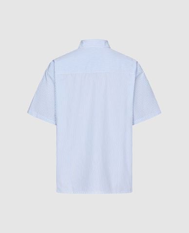  URBAN REVIVO - Áo sơ mi nam tay ngắn kẻ sọc 