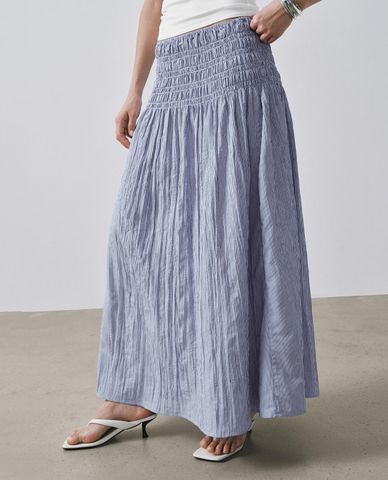  URBAN REVIVO - Chân váy chữ A maxi cạp cao 