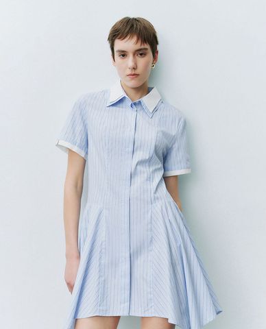  URBAN REVIVO - Đầm sơ mi mini thanh lịch 