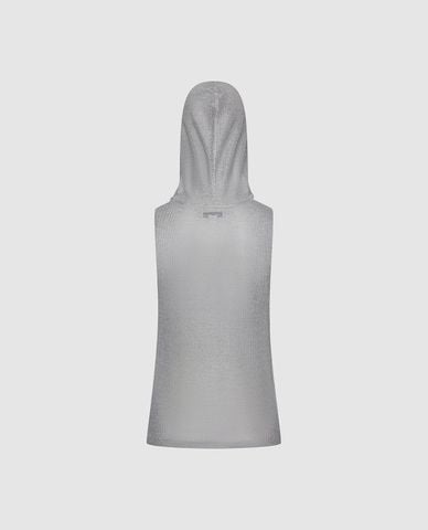  URBAN REVIVO - Áo sát nách nữ cổ V phối mũ 