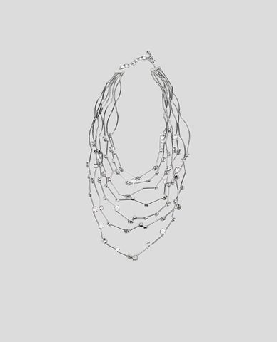  URBAN REVIVO - Vòng cổ nữ nhiều tầng đính đá 