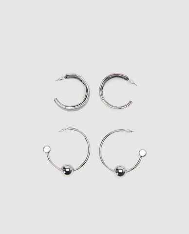  URBAN REVIVO - Set 2 khuyên tai nữ cổ điển 