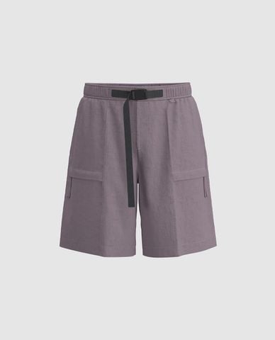  URBAN REVIVO - Quần short nam ngang gối lưng thun Leisure 