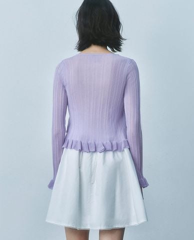  URBAN REVIVO - Áo khoác cardigan nữ dệt kim thời trang 