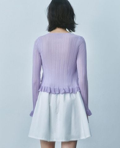  URBAN REVIVO - Áo khoác cardigan nữ dệt kim thời trang 