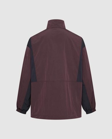  URBAN REVIVO - Áo khoác gió nam cổ trụ phối khóa zip 