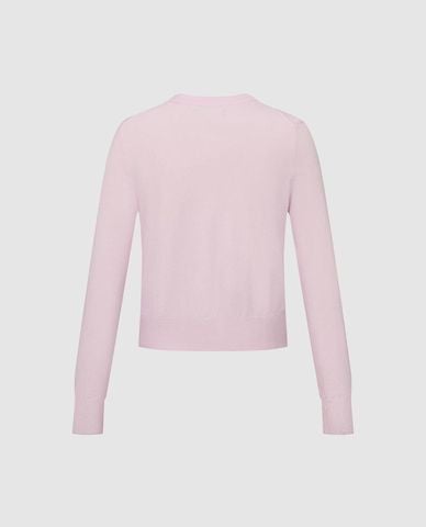  URBAN REVIVO - Áo khoác cardigan nữ cổ tròn phom ôm 