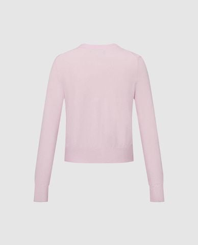  URBAN REVIVO - Áo khoác cardigan nữ cổ tròn phom ôm 