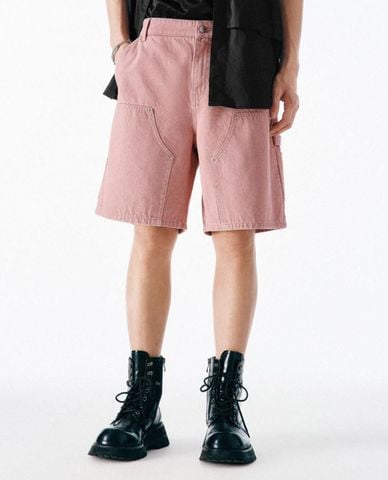  URBAN REVIVO - Quần short jeans nam năng động 