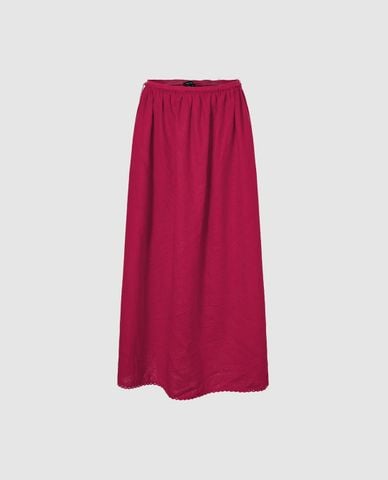  URBAN REVIVO - Chân váy phom suông midi thanh lịch 