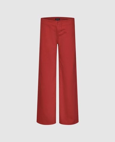  URBAN REVIVO - Quần jeans nữ ống rộng thời trang 