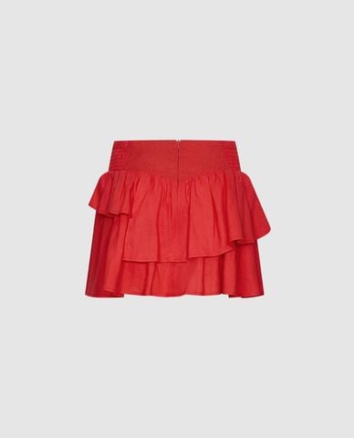  URBAN REVIVO - Chân váy xếp tầng mini bèo nhún 
