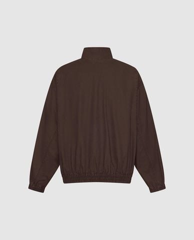  URBAN REVIVO - Áo khoác thể thao nam cổ trụ khóa kéo 