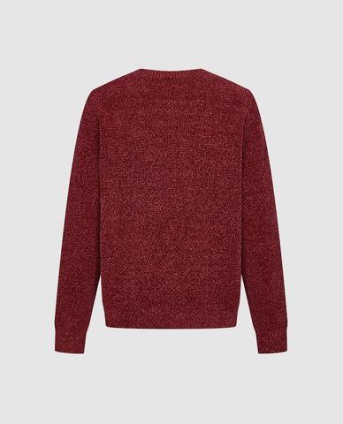  URBAN REVIVO - Áo dệt kim nam cổ tròn thêu họa tiết 