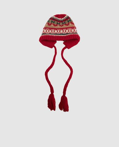  URBAN REVIVO - Nón len nữ Crochet Tassel Decor 
