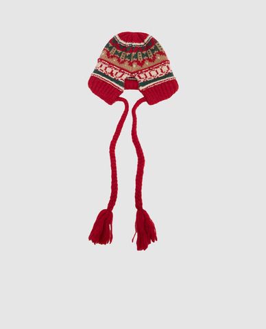  URBAN REVIVO - Nón len nữ Crochet Tassel Decor 