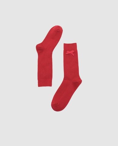  URBAN REVIVO - Vớ nữ cổ cao phối nơ nữ tính 