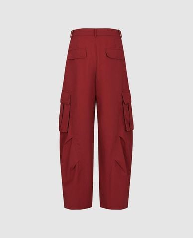  URBAN REVIVO - Quần nữ ống rộng lưng thun túi hộp 