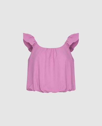  URBAN REVIVO - Áo hai dây nữ bản rộng cổ vuông 