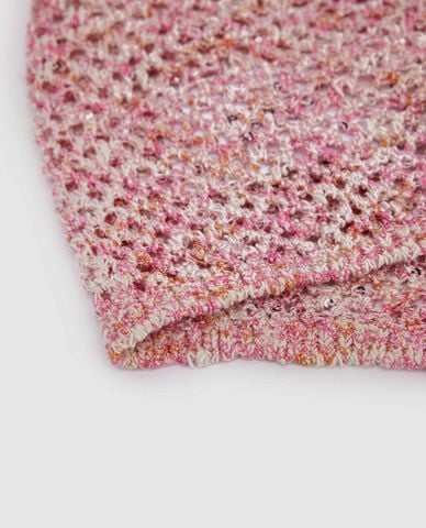  URBAN REVIVO - Nón len nữ móc tua rua đính cườm 