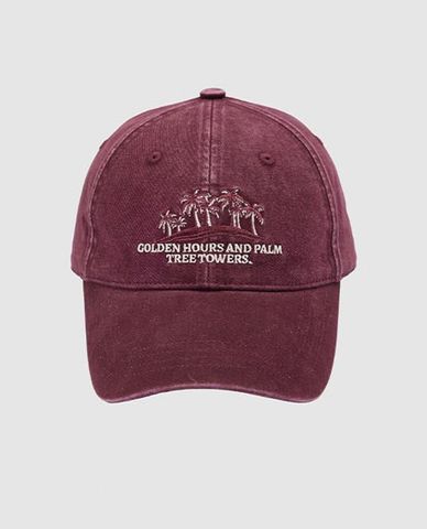  URBAN REVIVO - Nón bóng chày unisex thêu họa tiết 