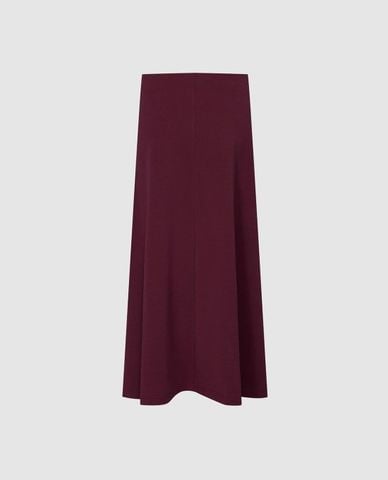  URBAN REVIVO - Chân váy phom suông midi xoắn eo 