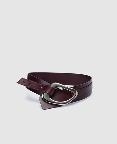  URBAN REVIVO - Thắt lưng nữ bản vừa khoá kim loại 