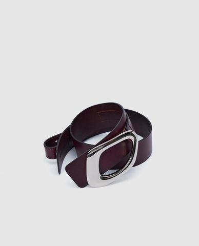  URBAN REVIVO - Thắt lưng nữ bản vừa khoá kim loại 