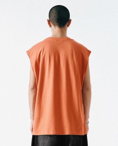  URBAN REVIVO - Áo sát nách nam cổ tròn in họa tiết 