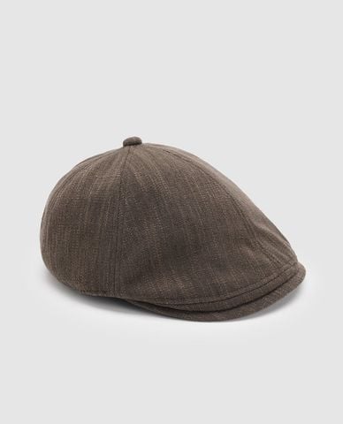  URBAN REVIVO - Nón beret nam dáng tròn cổ điển 