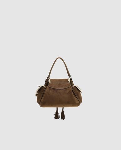  URBAN REVIVO - Túi xách nữ hình thang phối charm 