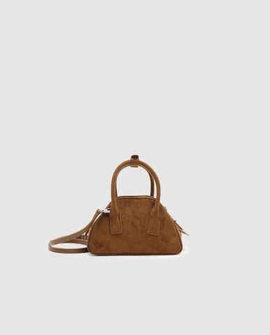  URBAN REVIVO - Túi xách nữ hình thang đính charm 